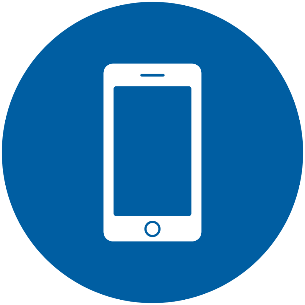 An icon of a mobile phone