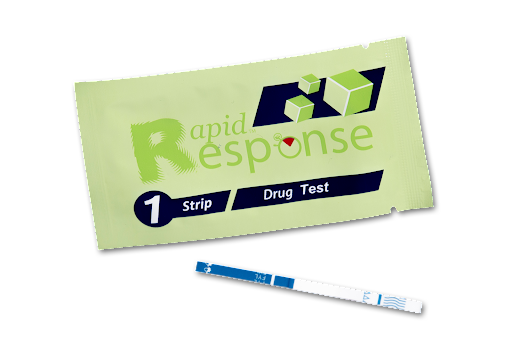 An image of a fentanyl test strip and it's packaging.
